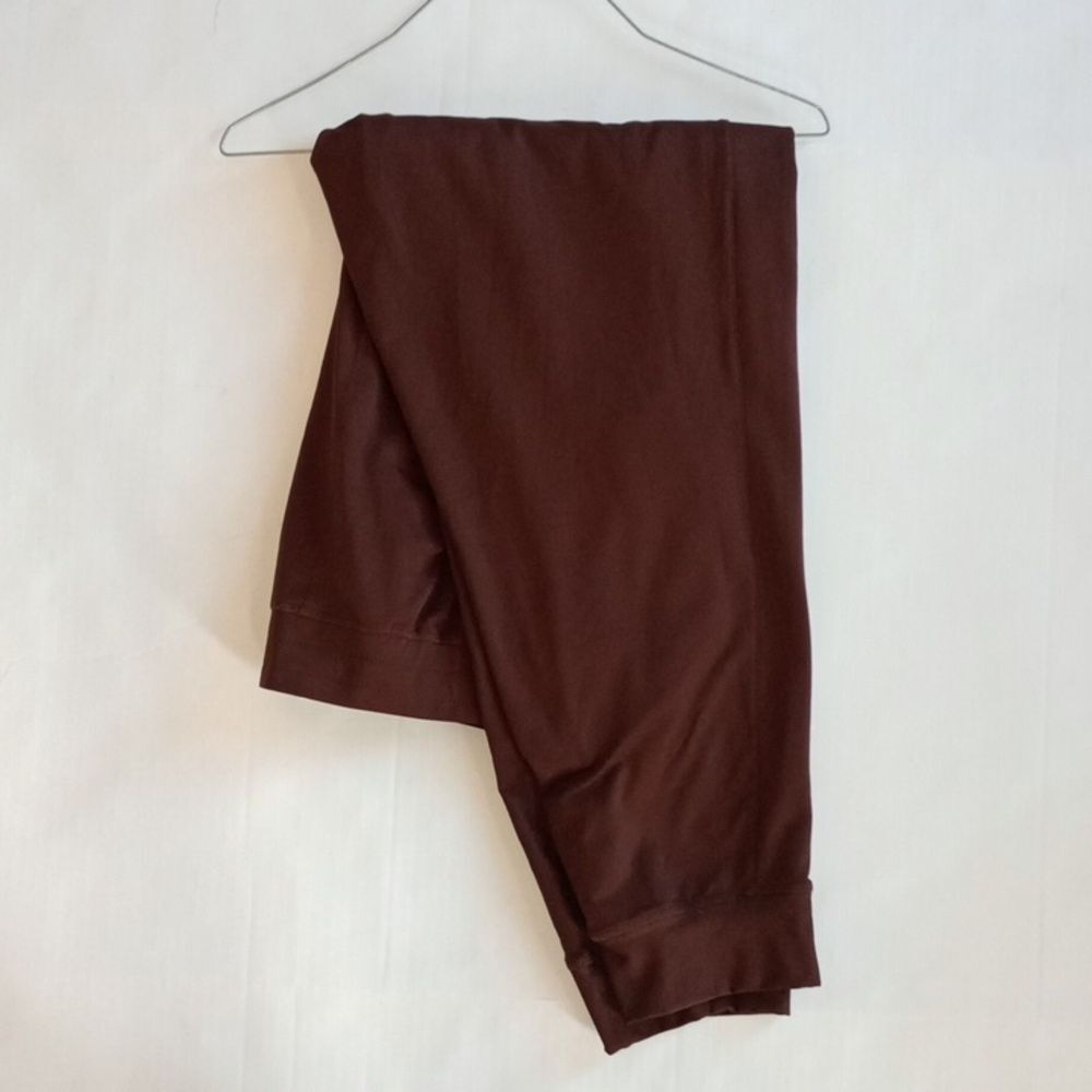 Women's 2X Fabletics On the Go Cold Weather Joggers Brown Pockets Work Out Gym